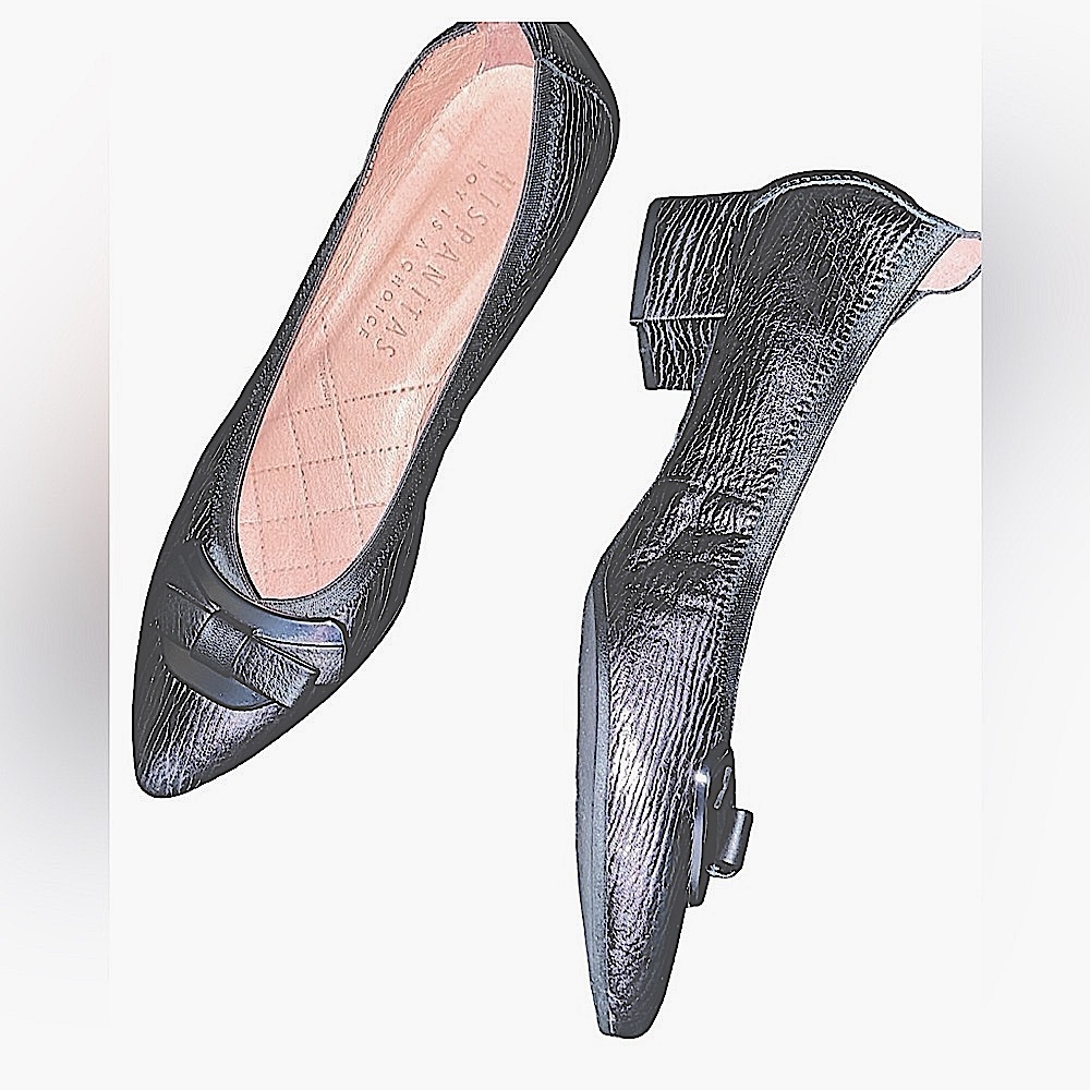 Hispanitas - Pewter flats size 8 EUC
